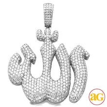 Load image into Gallery viewer, 14KW 13.25CTW DIAMOND &#39;ALLAH&#39; PENDANT -