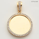 14KY 1.15CTW DIAMOND MEMORY PENDANT - SINGLE ROW