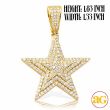 Cargar imagen en el visor de la galería, 14KY 2.65CTW DIAMOND THREE TIERED STAR PENDANT