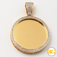 Cargar imagen en el visor de la galería, 10KY 0.65CTW MICROPAVE DIAMOND MEMORY PENDANT