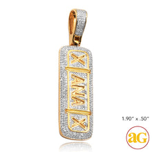 Load image into Gallery viewer, 10KY 0.75CTW DIAMOND &#39;XANAX&#39; PILL PENDANT