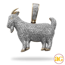 Load image into Gallery viewer, 10KY 1.00CTW DIAMOND GOAT PENDANT