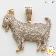 Cargar imagen en el visor de la galería, 10KY 1.85CTW DIAMOND GOAT PENDANT