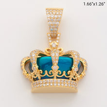 Cargar imagen en el visor de la galería, 10KY 2.85CTW DIAMOND CROWN PENDANT