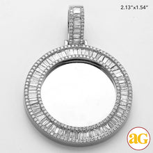 Cargar imagen en el visor de la galería, 14KW 5.50CTW BAGUETTE DIAMOND MEMORY PENDANT