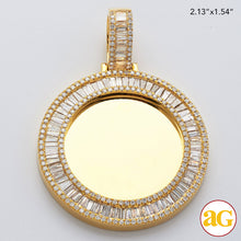 Cargar imagen en el visor de la galería, 14KY 5.50CTW BAGUETTE DIAMOND MEMORY PENDANT