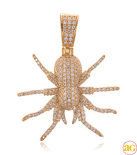 Cargar imagen en el visor de la galería, 10KY 1.25CTW DIAMOND SPIDER PENDANT