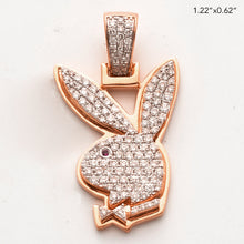 Cargar imagen en el visor de la galería, 10KR 0.80CTW DIAMOND RABBIT WITH BOWTIE PROFILE