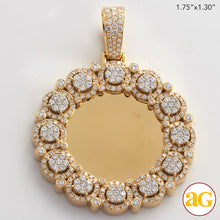 Cargar imagen en el visor de la galería, 14KY 2.00CTW DIAMOND ROUND CLUSTER MEMORY PENDANT