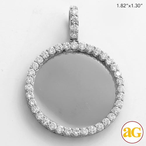 10KW 3.50CTW DIAMOND ROUND MEMORY PENDANT