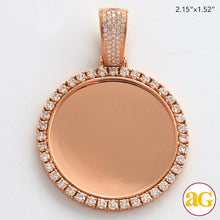 Cargar imagen en el visor de la galería, 10KR 2.85CTW DIAMOND ROUND MEMORY PENDANT