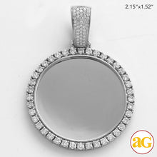 Load image into Gallery viewer, 10KW 2.85CTW DIAMOND ROUND MEMORY PENDANT