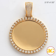 Cargar imagen en el visor de la galería, 10KY 2.85CTW DIAMOND ROUND MEMORY PENDANT