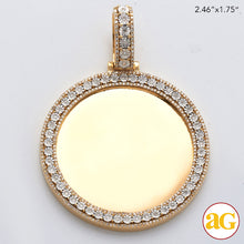 Cargar imagen en el visor de la galería, 10KY 1.20CTW ILLUSION SET DIAMOND MEMORY PENDANT