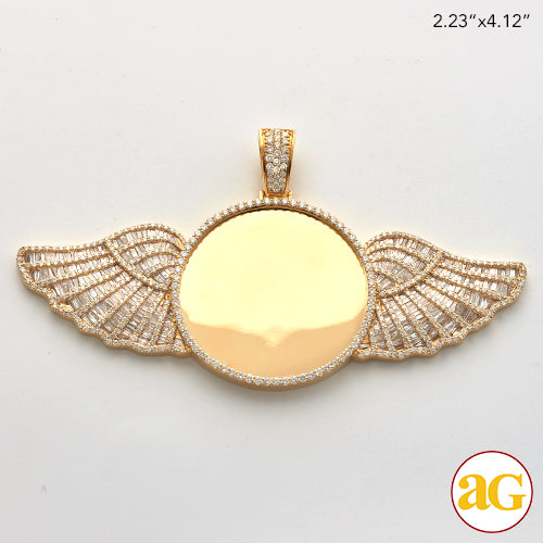 10KY 9.85CTW DIAMOND ROUND SHAPE MEMORY PENDANT