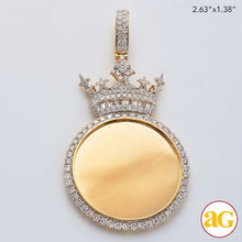 Cargar imagen en el visor de la galería, 10KY 3.00CTW DIAMOND ROUND MEMORY PENDANT WITH