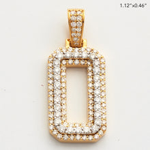 Load image into Gallery viewer, 10KY+W 1.00CTW DIAMOND NUMBER PENDANT