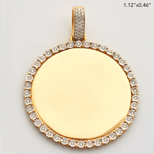 10KY 1.55 CTW DIAMOND ROUND MEMORY PENDANT