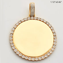 Cargar imagen en el visor de la galería, 10KY 1.55 CTW DIAMOND ROUND MEMORY PENDANT