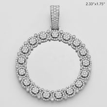 Load image into Gallery viewer, 10KW 3.10CTW DIAMOND ROUND CLUSTER MEMORY PENDANT