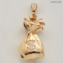 Load image into Gallery viewer, 14KY 0.35CTW DIAMOND MONEY BAG PENDANT