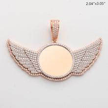 Cargar imagen en el visor de la galería, 10KR+W 7.00CTW DIAMOND ROUND MEMORY PENDANT WITH