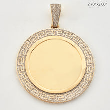 Cargar imagen en el visor de la galería, 10KY 1.65CTW DIAMOND MEMORY PENDANT - GREEK KEY