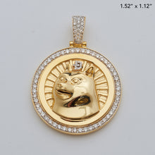 Load image into Gallery viewer, 10KY 1.00CTW DIAMOND DOGECOIN MEDALLION