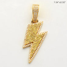 Cargar imagen en el visor de la galería, 10KY 0.85CTW YELLOW AND WHITE DIAMOND LIGHTNING