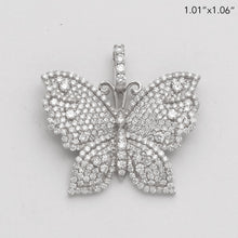 Cargar imagen en el visor de la galería, 10KW 1.80CTW DIAMOND BUTTERFLY PENDANT