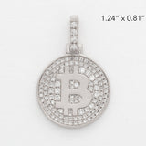 14KW 0.70CTW DIAMOND BITCOIN MEDALLION