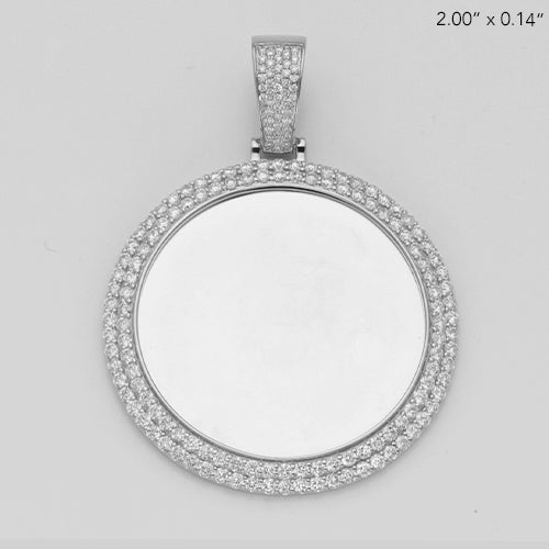 10KW 2.65CTW DIAMOND ROUND MEMORY PENDANT - 2-ROW