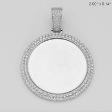 Cargar imagen en el visor de la galería, 10KW 2.65CTW DIAMOND ROUND MEMORY PENDANT - 2-ROW