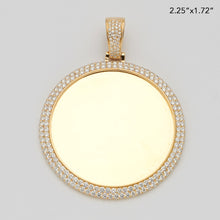 Cargar imagen en el visor de la galería, 10KY 3.00CTW DIAMOND ROUND MEMORY PENDANT - 2-ROW