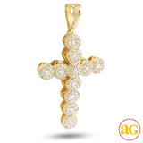 10KY 2.25CTW DIAMOND CLUSTER DESIGN CROSS