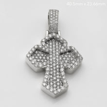 Load image into Gallery viewer, 14KW 2.30CTW DIAMOND 3D INVERTED FLEUR DE LIS