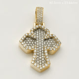 14KY+W 2.30CTW DIAMOND 3D INVERTED FLEUR DE LIS