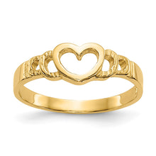 Cargar imagen en el visor de la galería, 14k Heart Baby Ring