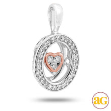 Load image into Gallery viewer, 14KW 0.15CTW DANCING DIAMOND PENDANT