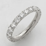 14KW 1.90CTW DIAMOND MACHINE SET ETERNITY BAND