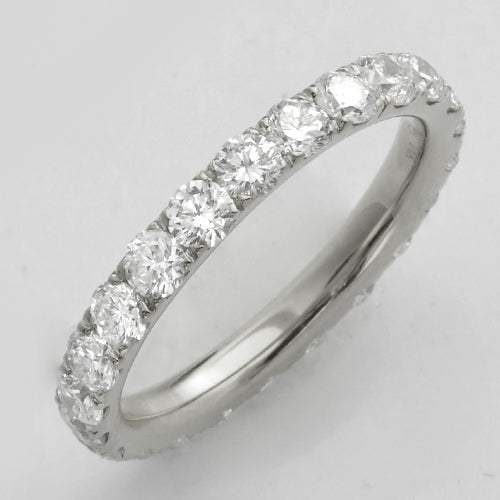 14KW 2.10CTW DIAMOND MACHINE SET ETERNITY BAND