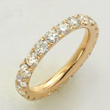 14KY 1.90CTW DIAMOND MACHINE SET ETERNITY BAND