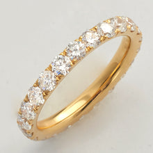 Cargar imagen en el visor de la galería, 14KY 2.10CTW DIAMOND MACHINE SET ETERNITY BAND