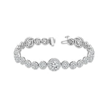 Cargar imagen en el visor de la galería, Diamond Bracelet 14.60 ct tw Round 14k White Gold