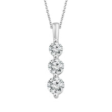 Cargar imagen en el visor de la galería, Diamond Fashion Pendant 0.75 ct tw 14k White Gold