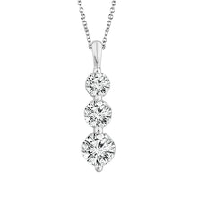 Load image into Gallery viewer, Diamond Fashion Pendant 1 ct tw 14k White Gold