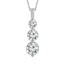 Load image into Gallery viewer, Diamond Fashion Pendant 2 ct tw 14k White Gold