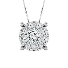 Cargar imagen en el visor de la galería, Diamond Fashion Pendant 0.5 ct tw 14k White Gold