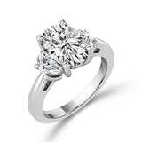 Diamond Bridal Ring 2 Ct Center OV 14k White Gold