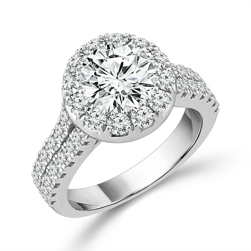 Diamond Bridal Set 4 Ct tw 14k White Gold